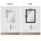 Amanti Art Mirror Makeover Bathroom Mirror Frame Border Kit - Fully Assembled Peel and Stick Frame - Mirror NOT Included - Wildwood Brown Narrow Trim